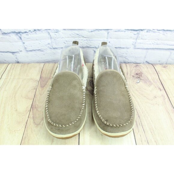 LL Bean Mountain Slippers Moccasin Dark Cement Size 10 M - Picture 4 of 9